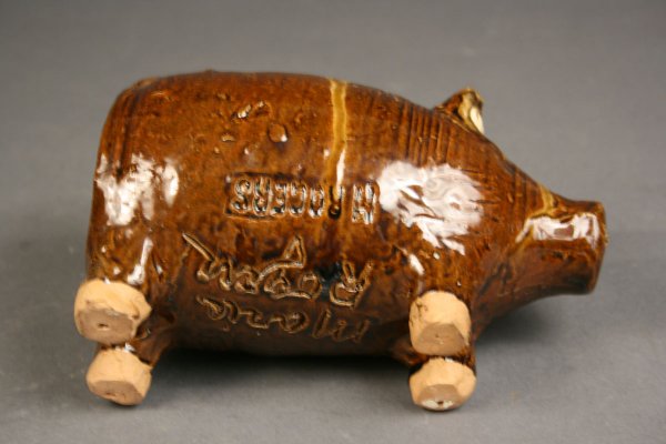 Marie Rogers folk pottery piggy bank - 4