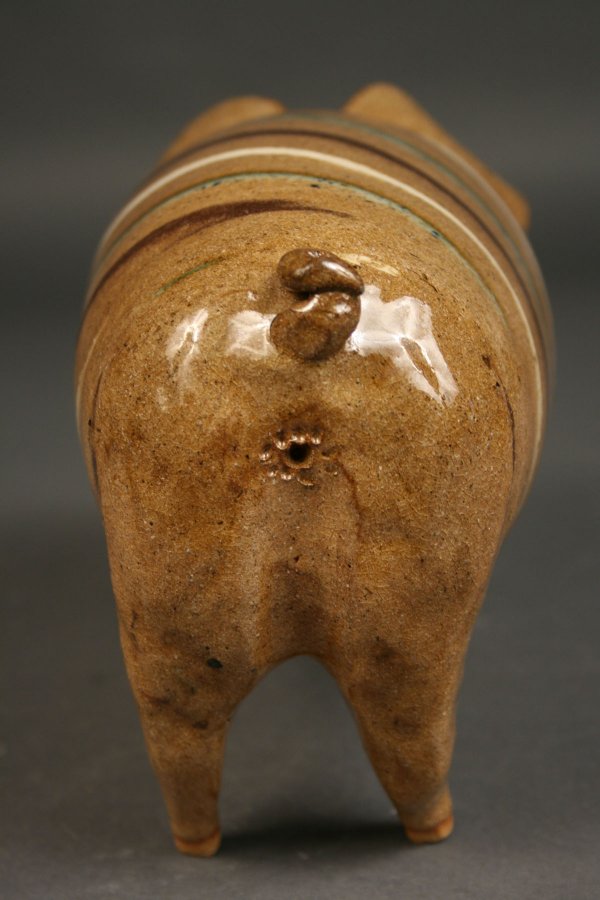 Joe Reinhardt folk pottery pig - 4