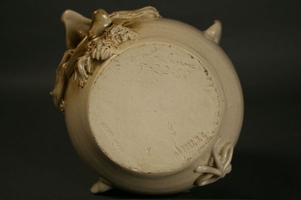 John Garrow folk pottery face jug - 2