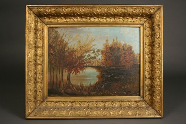 Oil on board landscape painting - 2