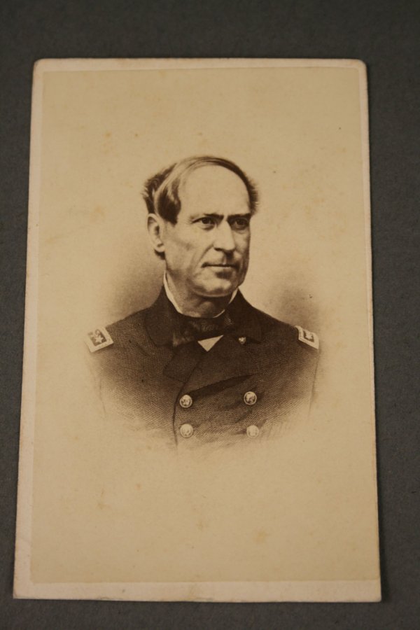 Civil War items - Farragut CDV, bank note, dog tag - 2