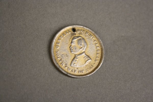 Civil War items - Farragut CDV, bank note, dog tag - 3