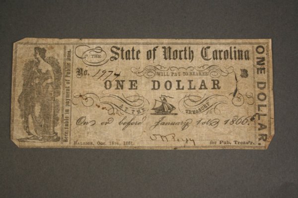 Civil War items - Farragut CDV, bank note, dog tag - 5