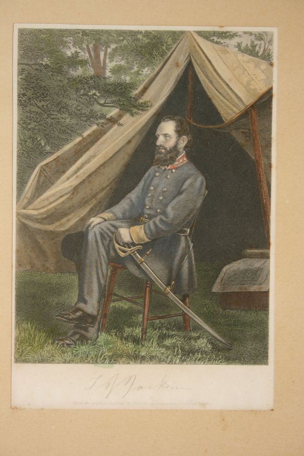 Four (4) Civil War Southern leader engravings - 2