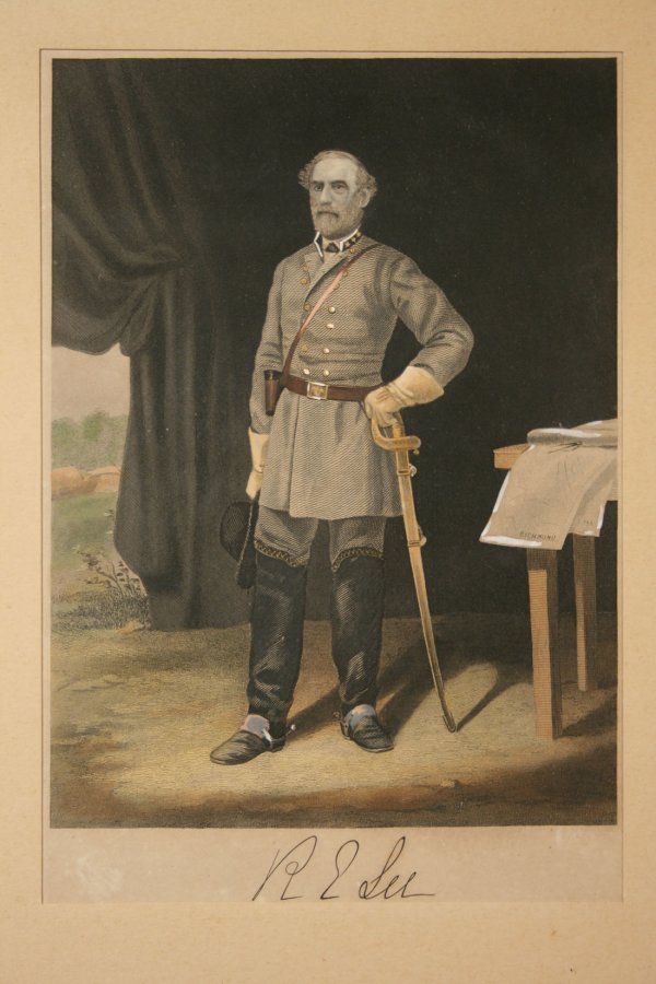 Four (4) Civil War Southern leader engravings - 4
