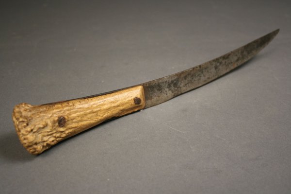 Civil war era knife with cabinet card photo - 3