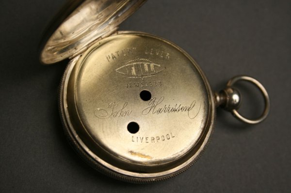 Civil war silver engraved watch case, plus print - 4