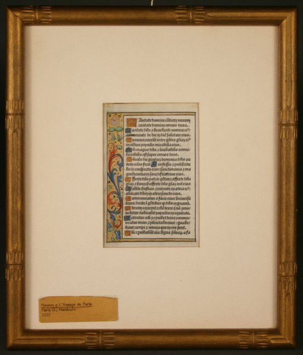 Illuminated manuscript, circa 1527 - 3