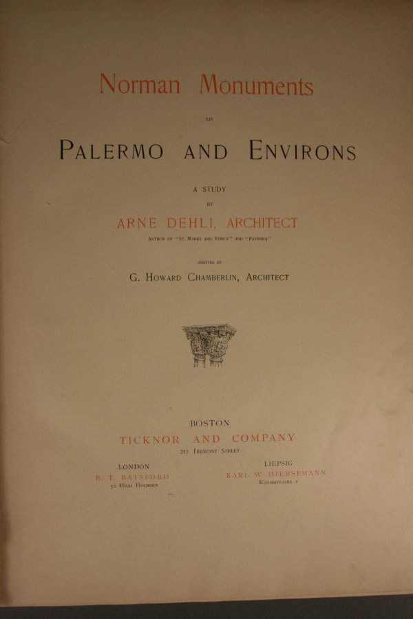 Norman Monuments of Palermo, signed Herter Brother - 4