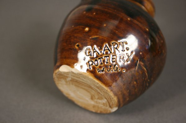 Folk art grouping of carvings and pottery - 4