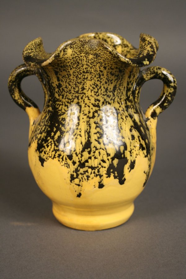 Folk art grouping of carvings and pottery - 5