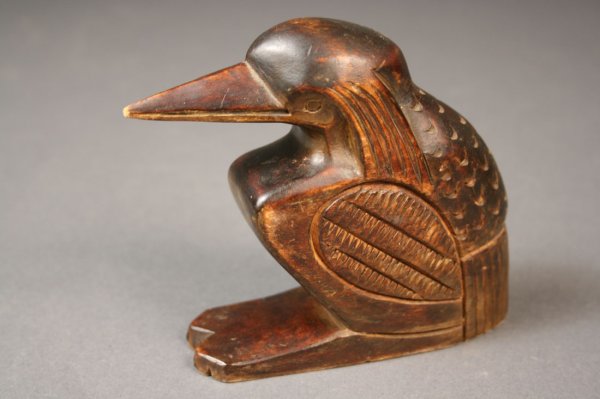 Haida wooden carving of bird