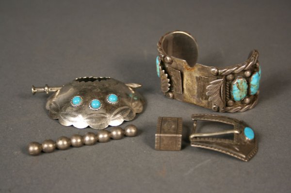 Southwest American Indian jewelry grouping