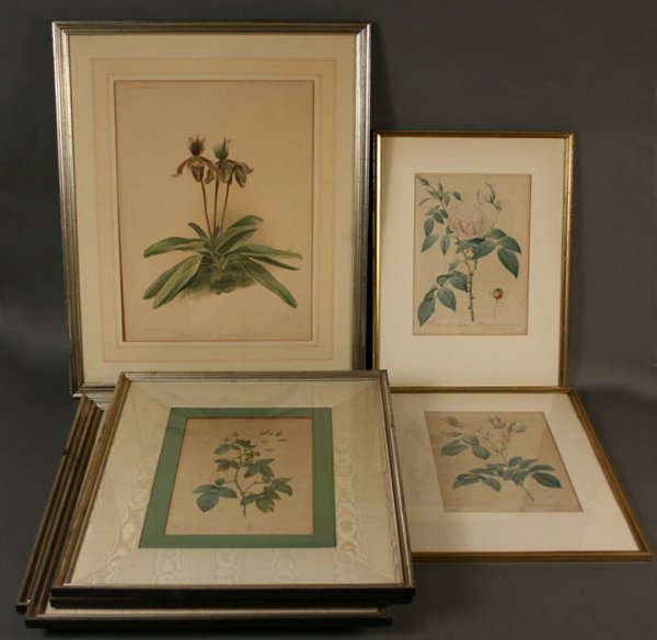Seven (7) Floral prints