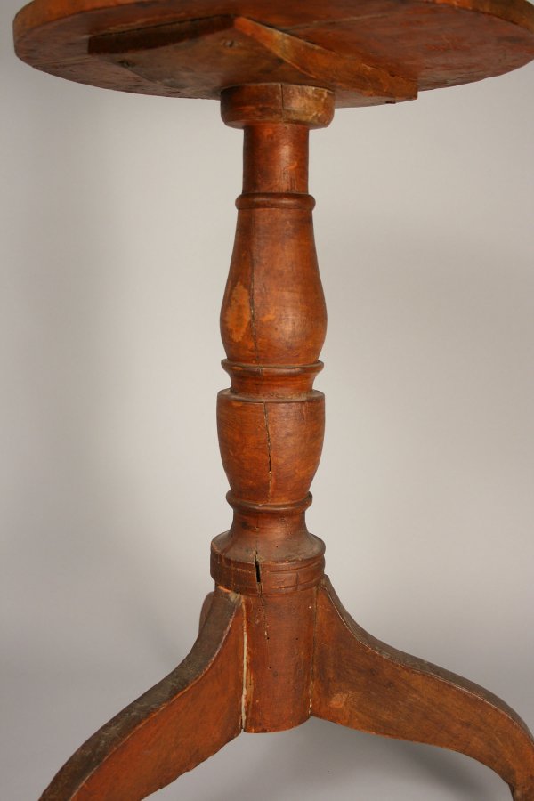 Painted East Tennessee candlestand - 4