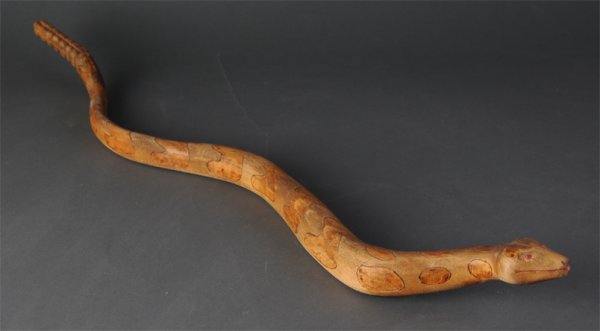 Don Pugh carved rattle snake