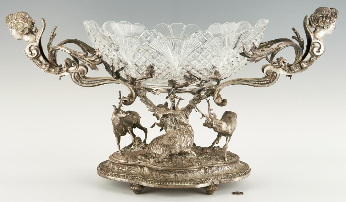 Continental Silvered Bronze Figural Centerpiece (1 of 20)