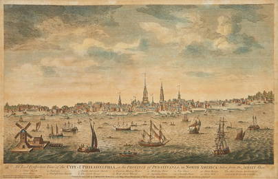 Bowles View of Philadelphia, Heap and Scull