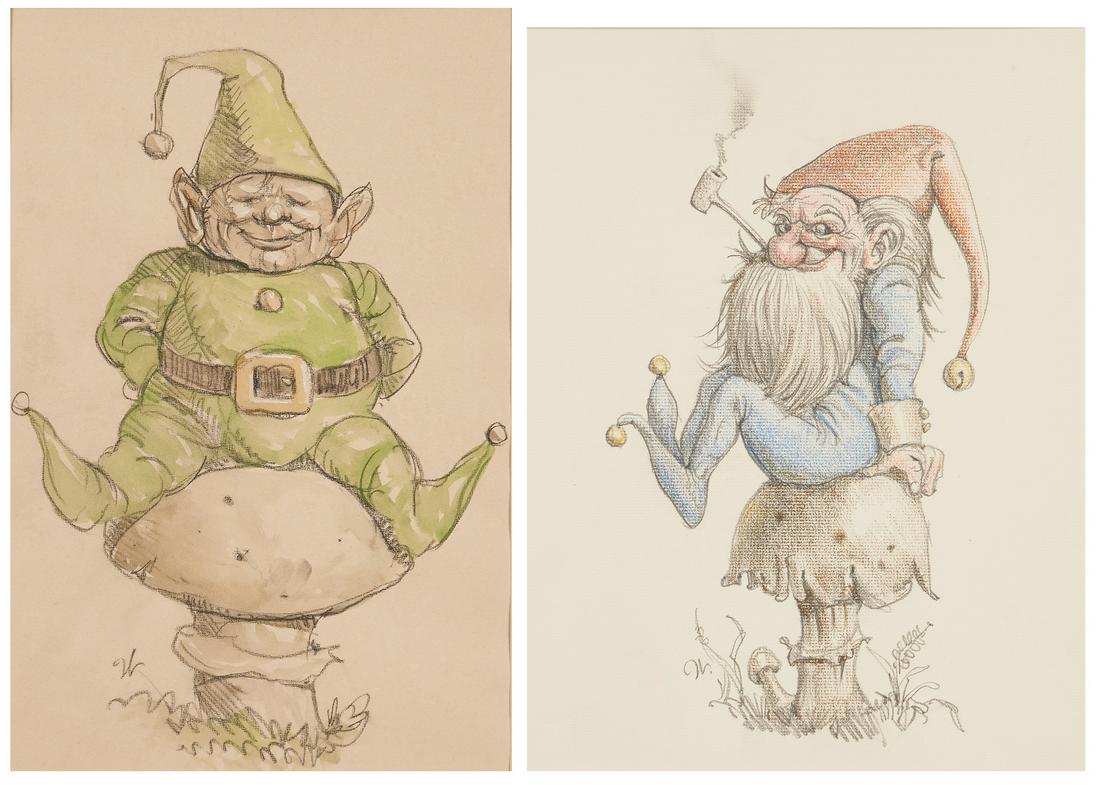 2 Werner Wildner Works on Paper, Gnomes (1 of 17)