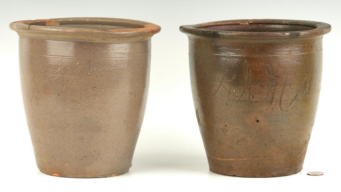2 Greene County, TN Pottery Jars, incl. Exhibited (1 of 20)