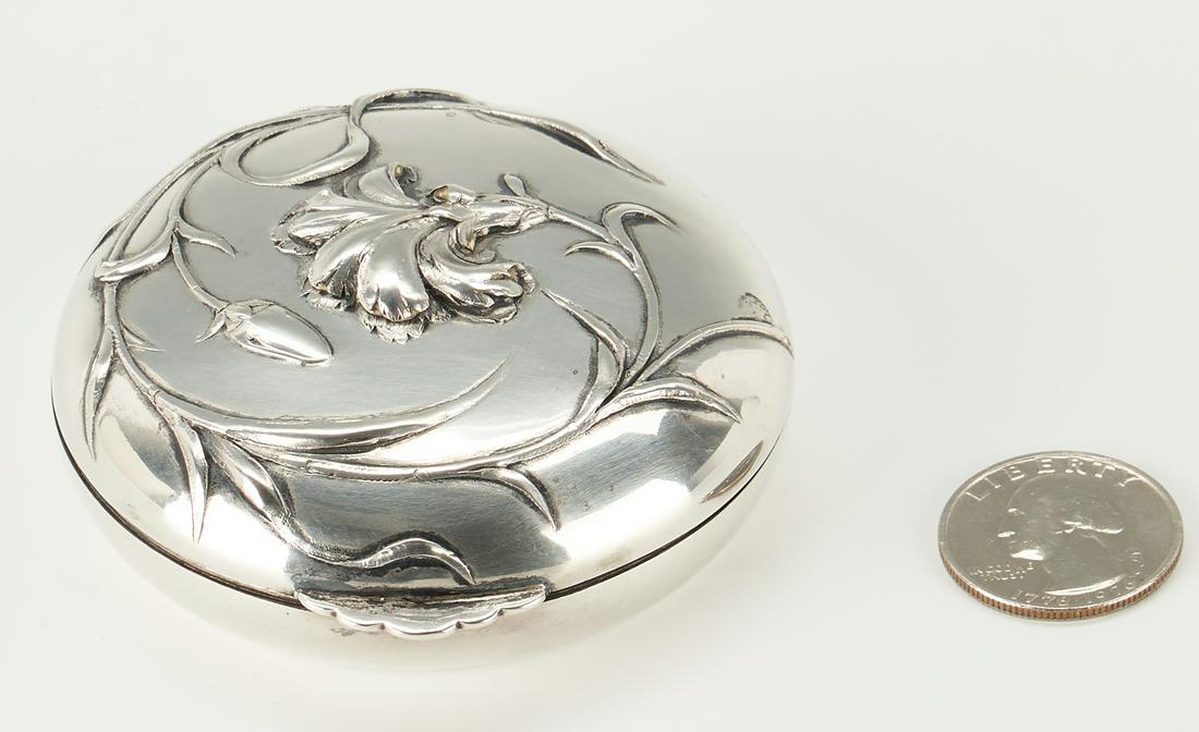 Art Nouveau .800 Silver Compact, Wolfers Freres (1 of 9)