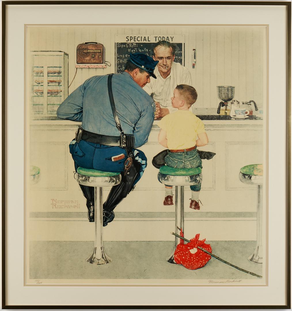 Norman Rockwell Signed Lithograph, The Runaway (1 of 17)