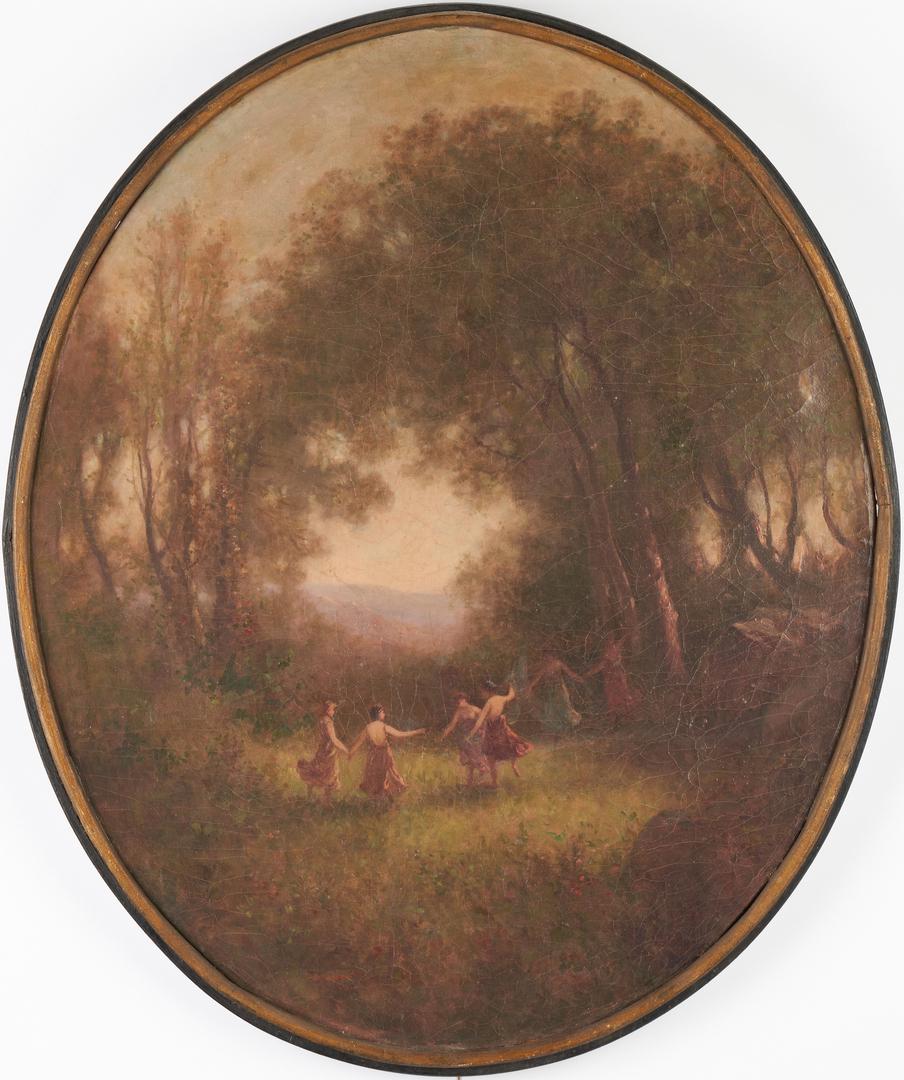 Carl Muller Oil on Canvas, Dancing Females (1 of 8)