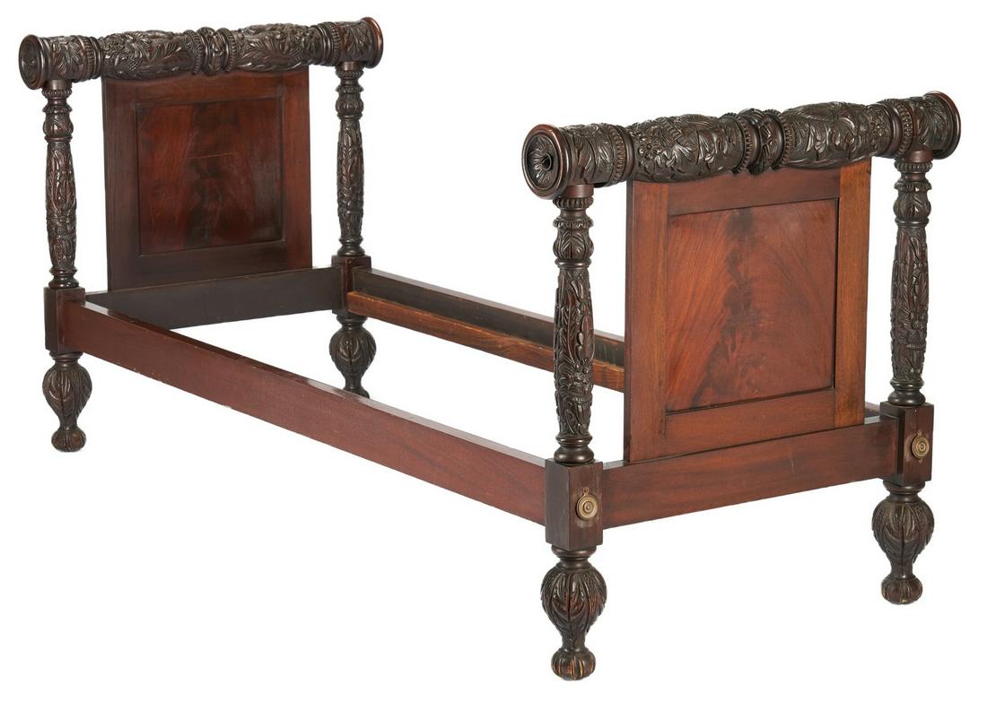 Classical Revival Carved Daybed (1 of 15)