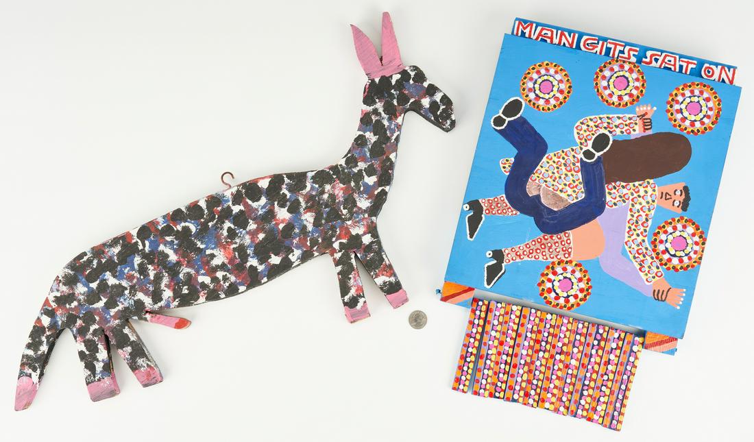 2 Outsider Art Items, Homer Green & Harold Jennings (1 of 15)