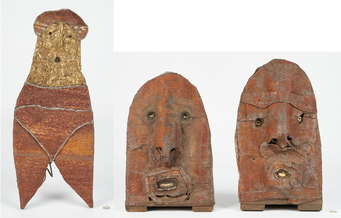 3 Jerry Coker Outsider Art Human Sculptures (1 of 20)