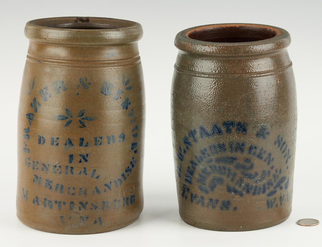 2 W. VA Stoneware Jars, incl. Frazier, Staats (1 of 12)