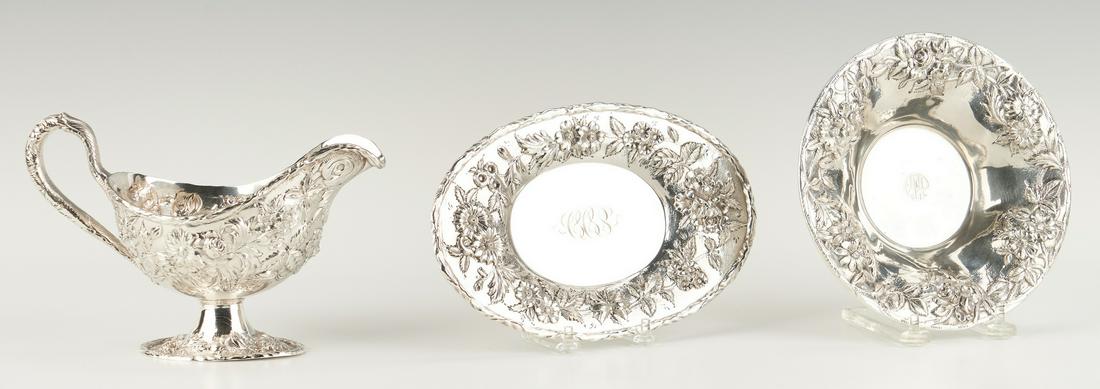 Kirk Repousse Silver Gravy Boat and Candy Dish (1 of 16)