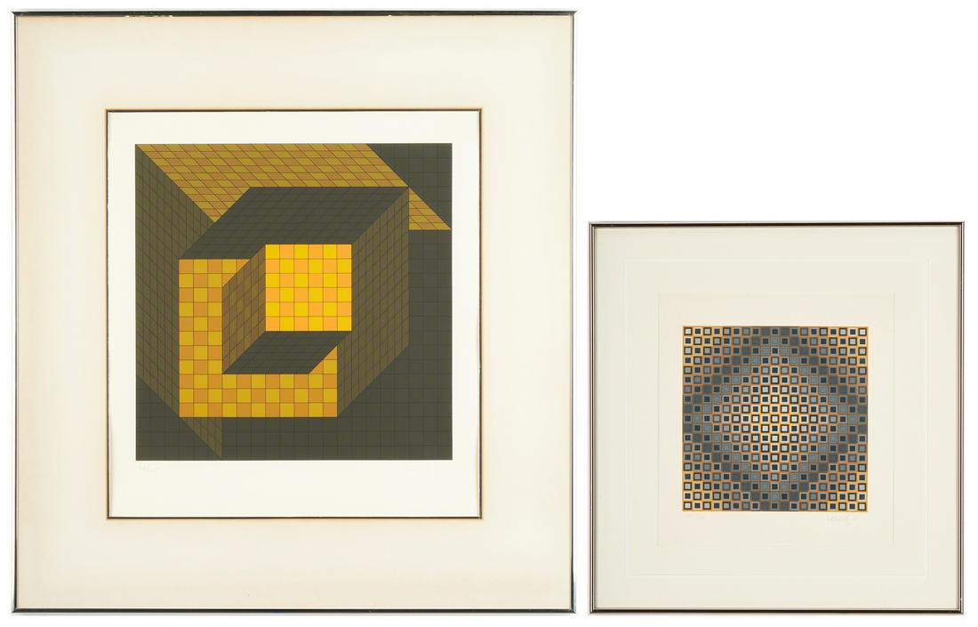 2 Victor Vasarely Op Art Serigraphs (1 of 18)