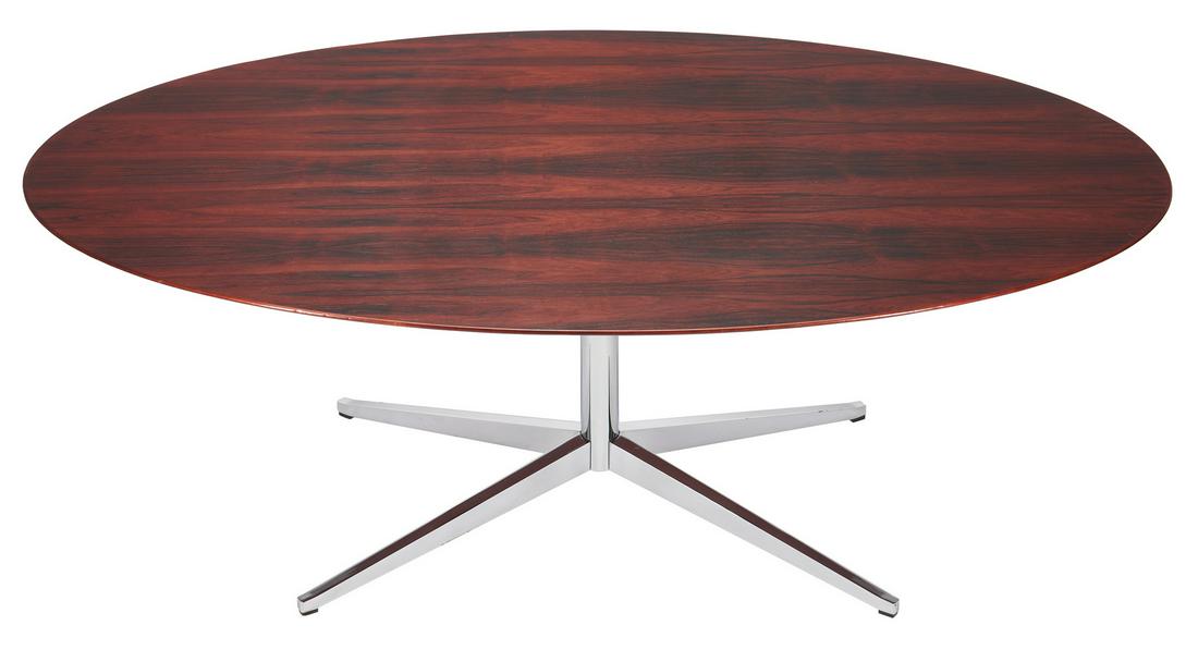 Mid-Century Florence Knoll Oval Table Desk (1 of 14)