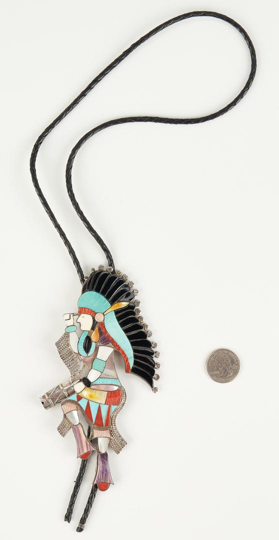 Eddie Beyuka Zuni Dancer Bolo Tie (1 of 6)