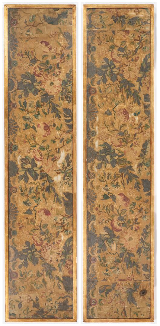 Pair Stumpwork Tapestry Drapery Panels (1 of 20)