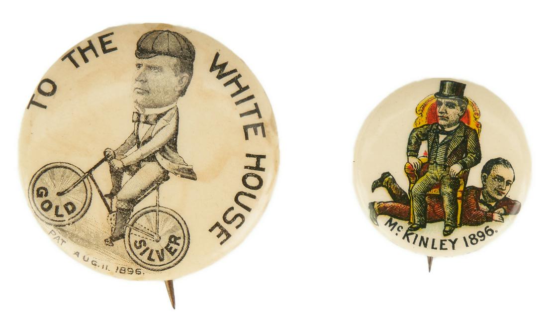 2 McKinley First Presidential Campaign Buttons (1 of 6)