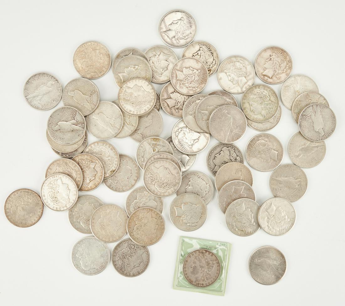 22 Morgan & 36 Peace Silver Dollars (1 of 5)