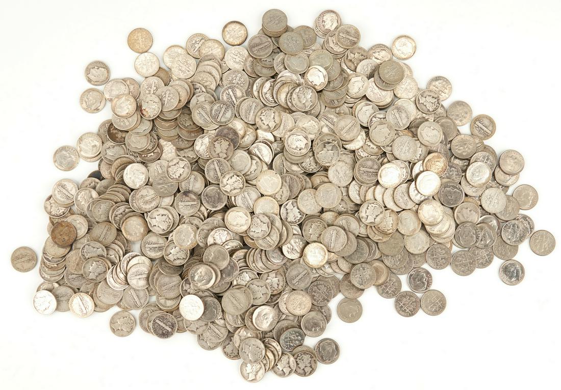 768 Mercury & Roosevelt Dimes, circa 1930-85 (1 of 6)