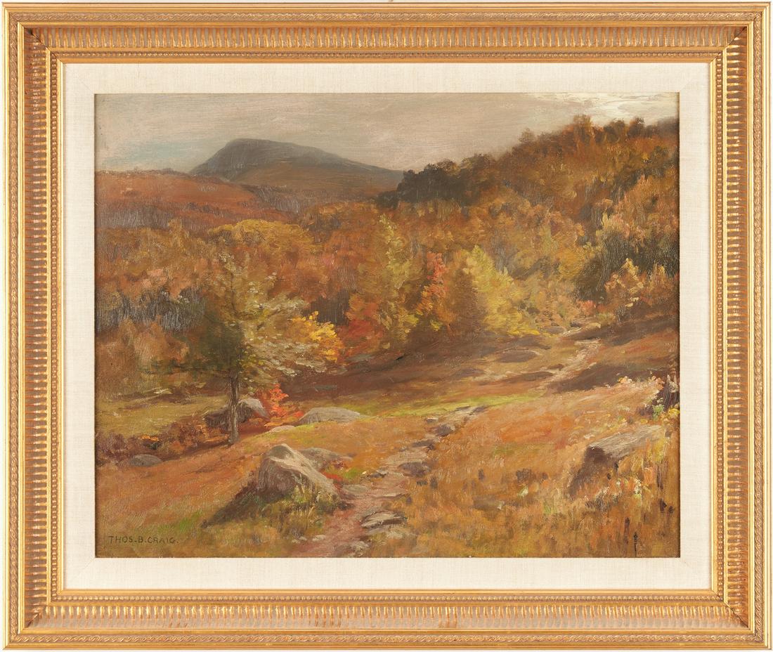 Thomas Craig O/C Painting, New England Autumn Landscape (1 of 11)
