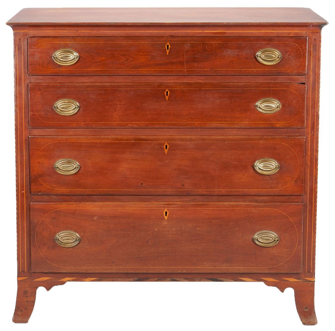 Southern Hepplewhite Inlaid Chest of Drawers (1 of 20)