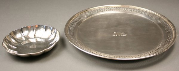 Lot of two Tiffany sterling serving pieces