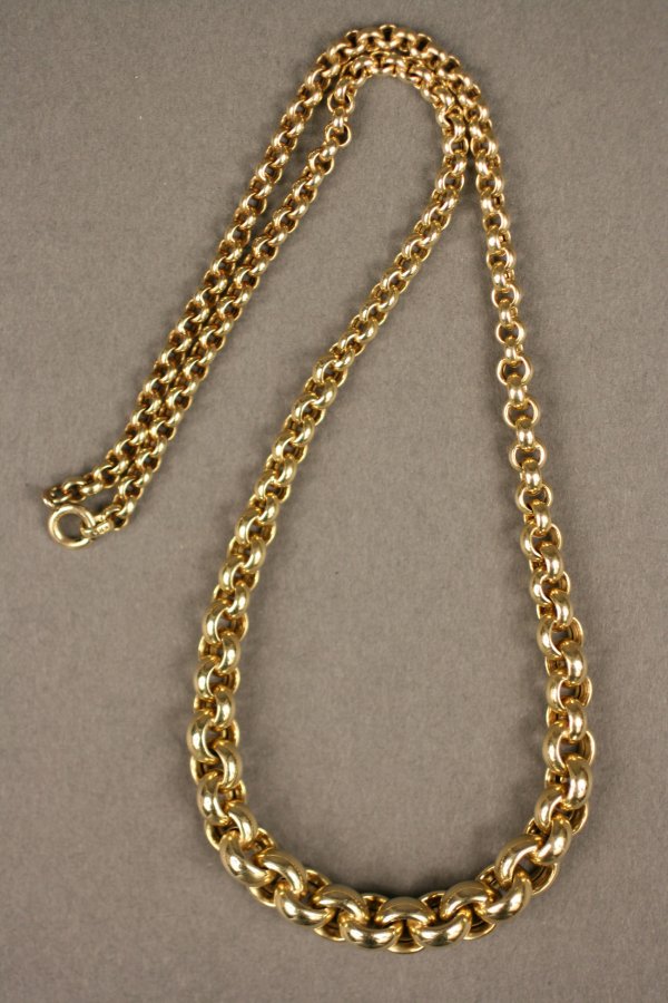 Ladies 14K gold link necklace