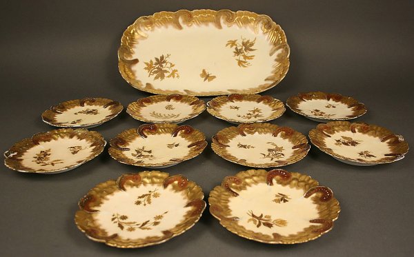 Limoges ice cream set, 11 pcs. 