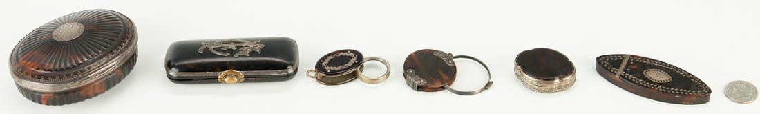 4 Tortoiseshell Boxes and 2 Magnifiers, 6 items (1 of 13)