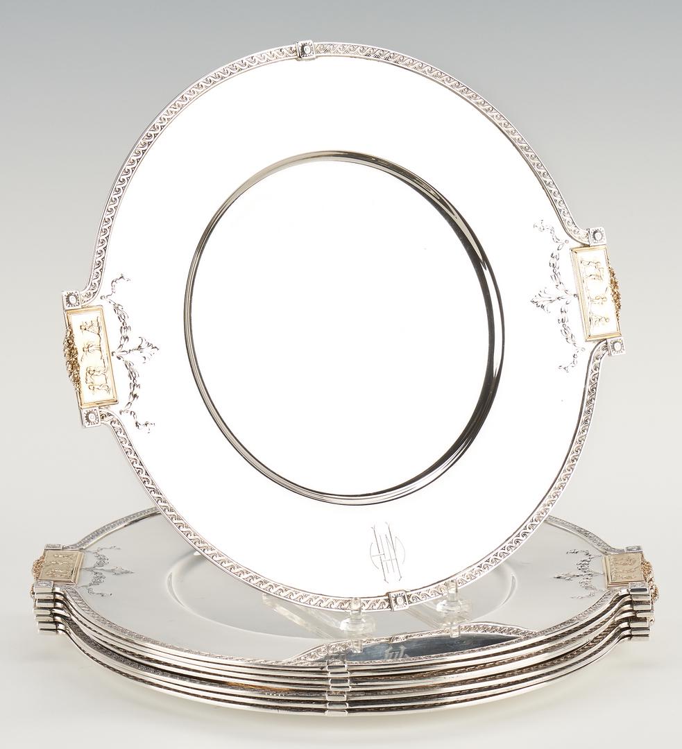 8 Pompeiian Pattern Sterling Chargers (1 of 10)