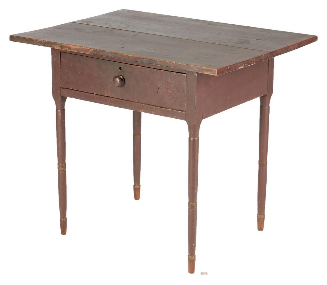 Southern Painted Cherry 1-Drawer Work Table (1 of 14)