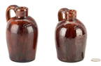 Pair Diminutive John Bell Pottery Jugs, 1882