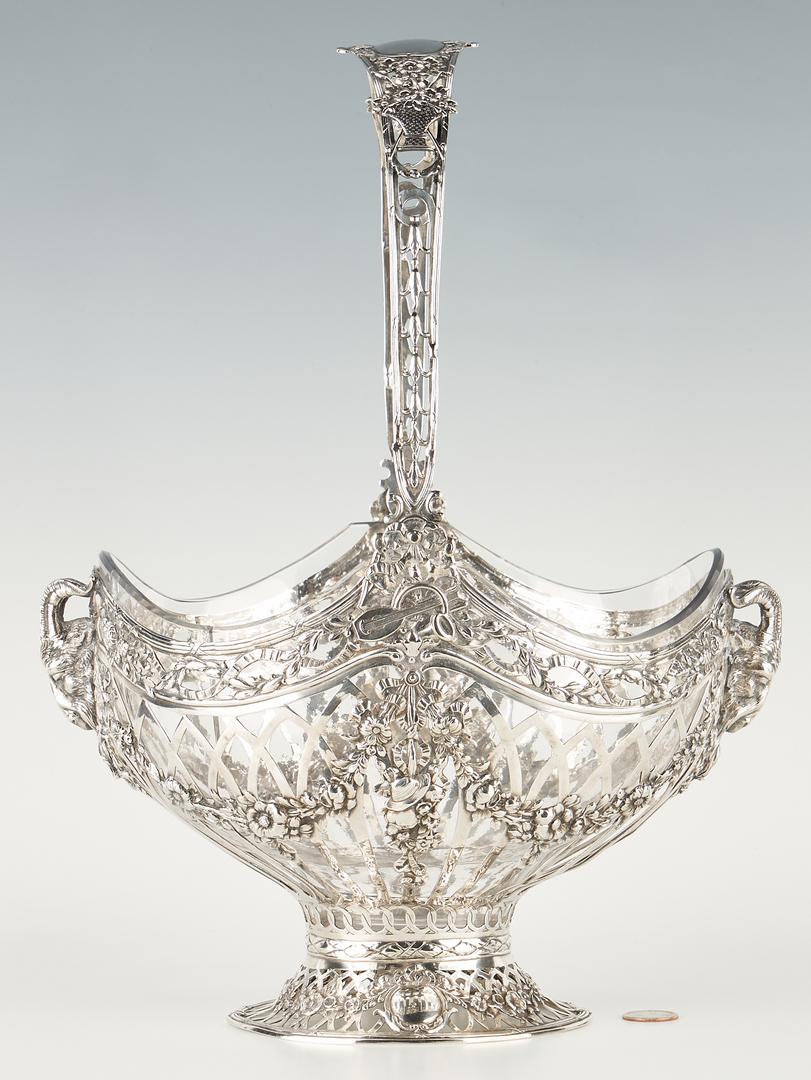 European Silver Fruit Openwork Basket (1 of 20)