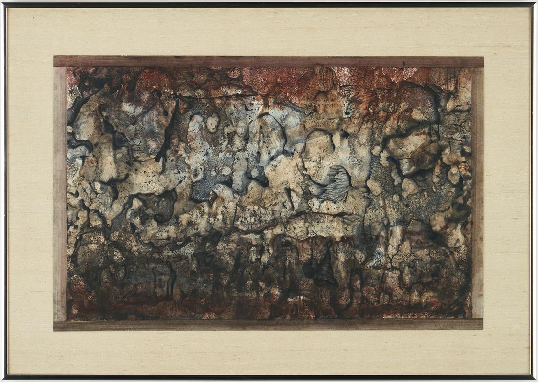 Carl Sublett Abstract Watercolor & Book (1 of 7)